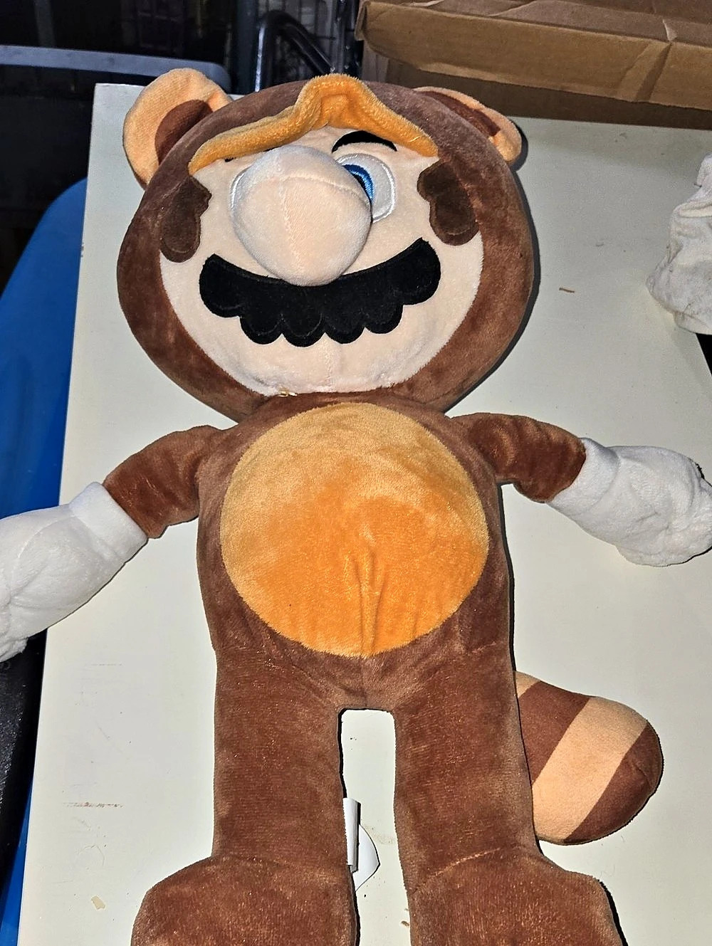 Nintendo Super Mario Tanooki Mario Plush Brown & Orange
